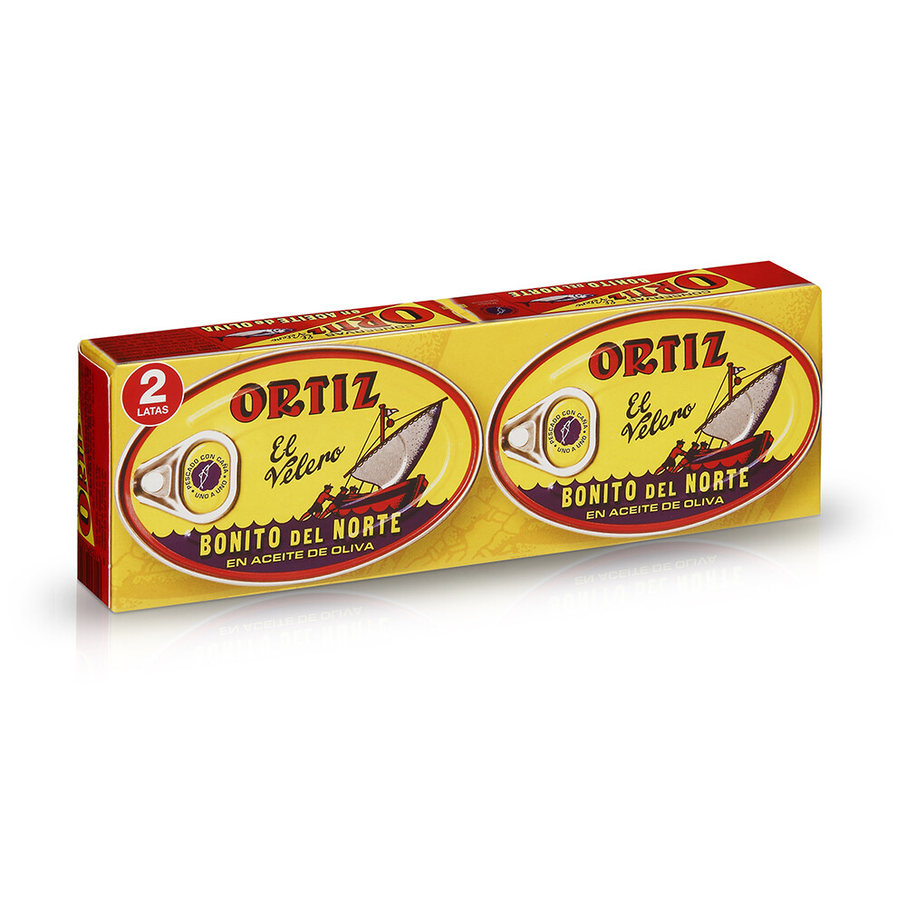 Bonito del norte en aceite de oliva ORTIZ Pack 2