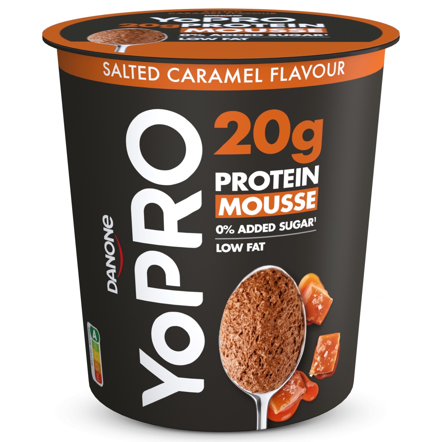 Mousse con proteínas 20 g. YOPRO caramelo salado 200 g.