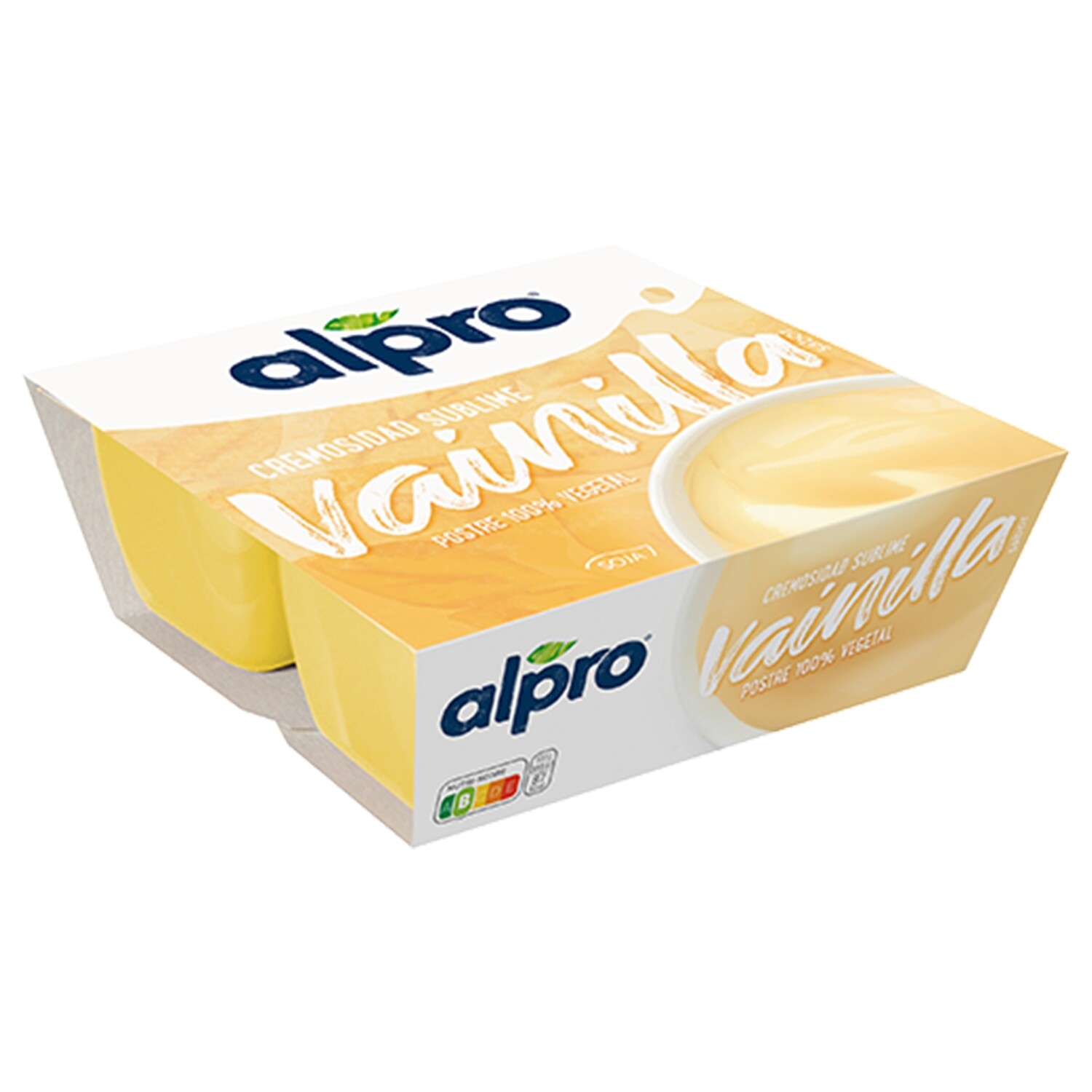 Postre vegetal de soja vainilla ALPRO 4x125 g.