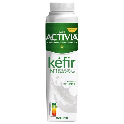 Yogur líquido natural activida kefir DANONE 320 g.