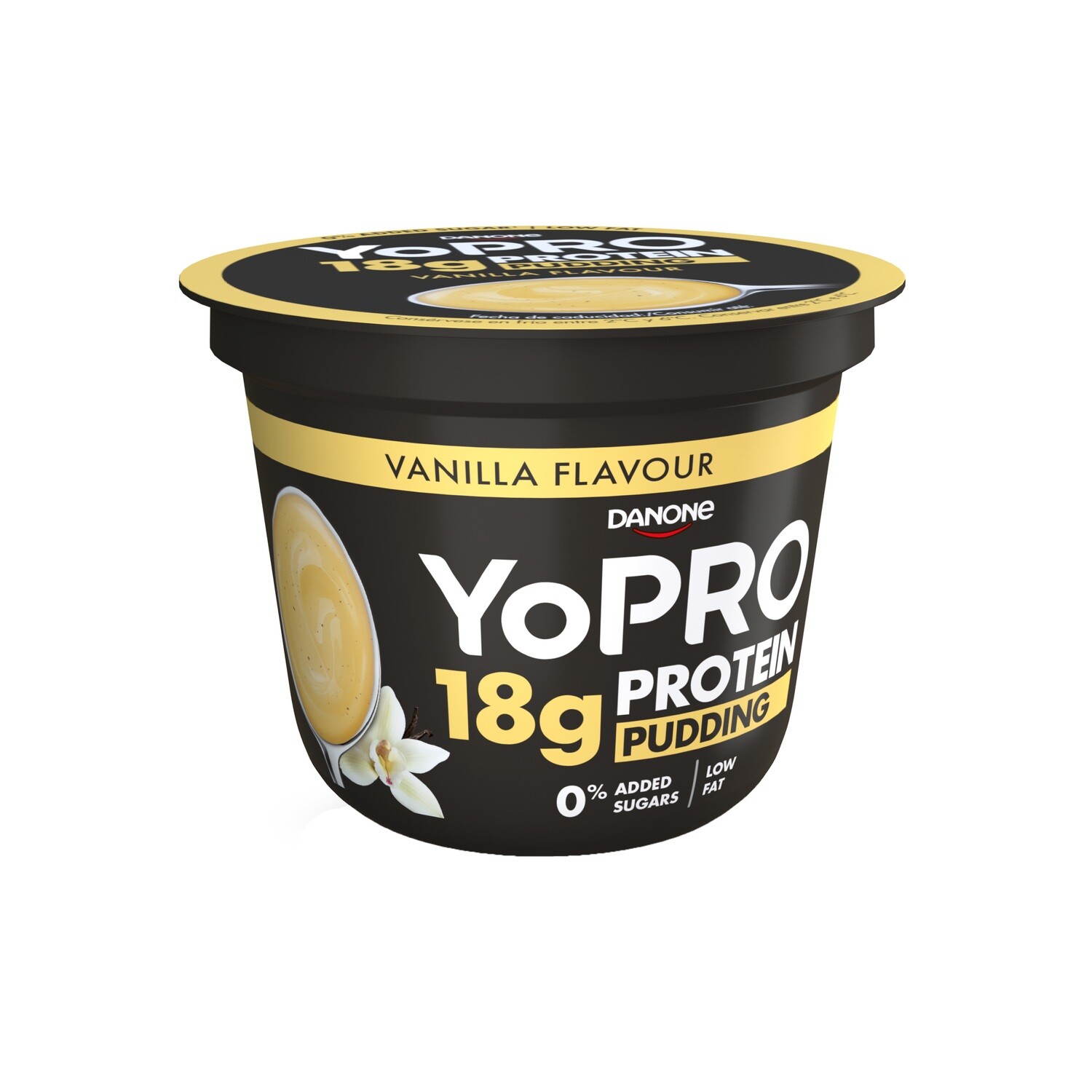 Postre con proteínas 18 g. YOPRO pudding de vainilla 180 g.