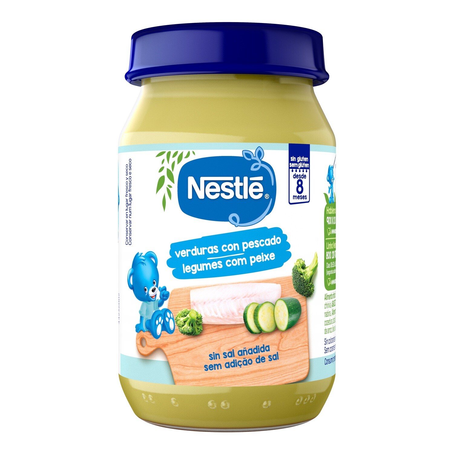 Potito de verduras con pescado NESTLE 190 g.