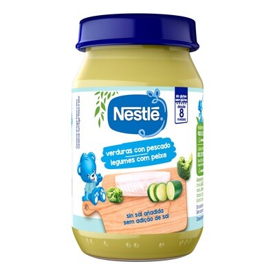 Potito de verduras con pescado NESTLE 190 g.