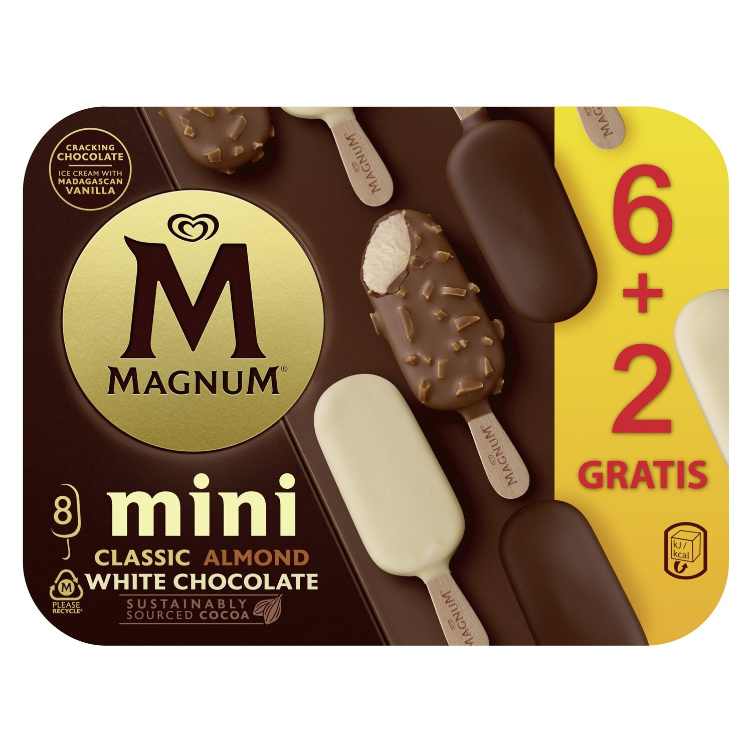 MAGNUM Mini clásico 6 Ud. + 2 Gratis
