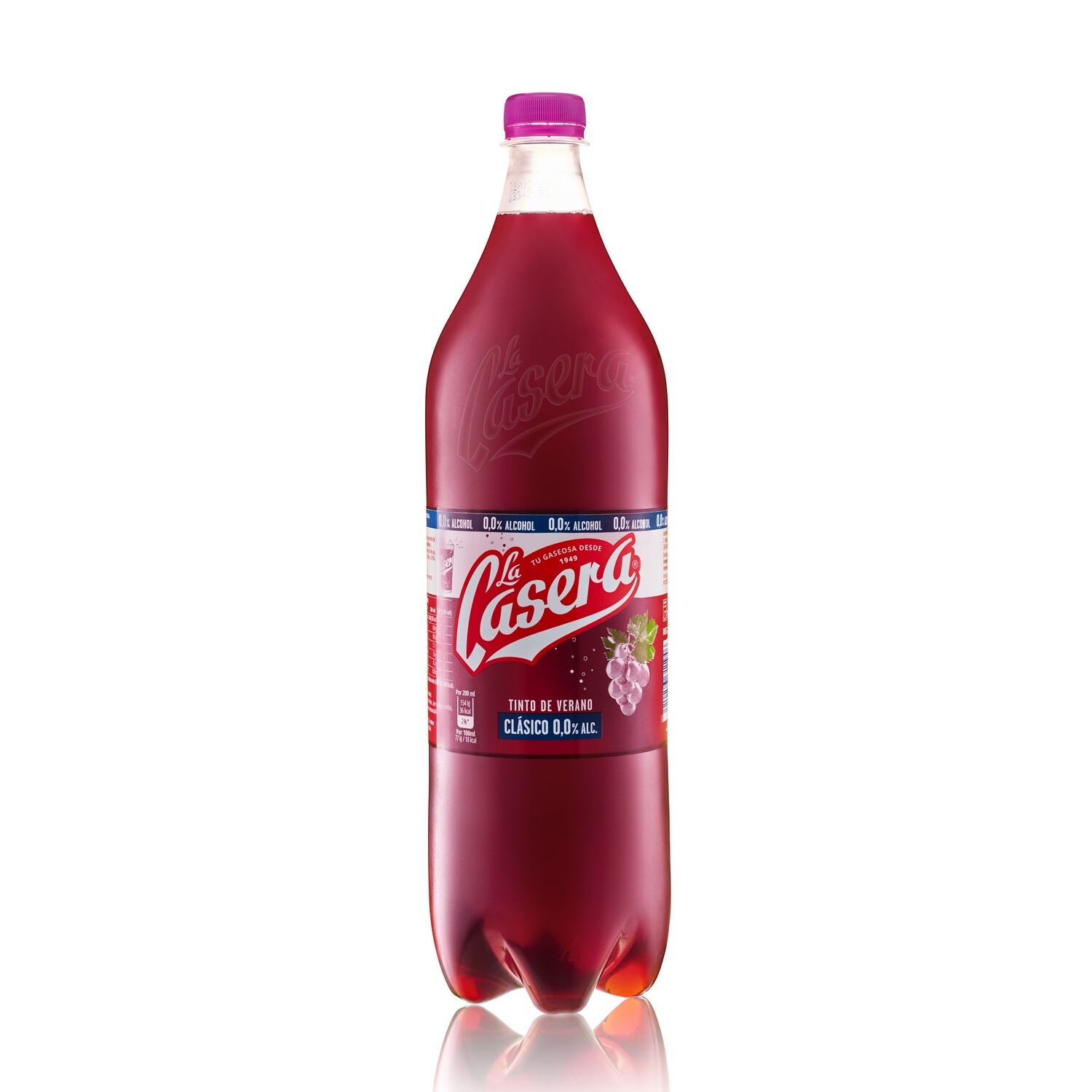 Tinto de verano clásico sin alcohol de LA CASERA 1.5 Lt.