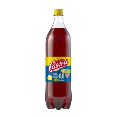 Tinto de verano con limón sin alcohol LA CASERA 1.5 Lt.