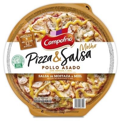 Pizza &amp; salsa pollo asado CAMPOFRÍO 355 g.