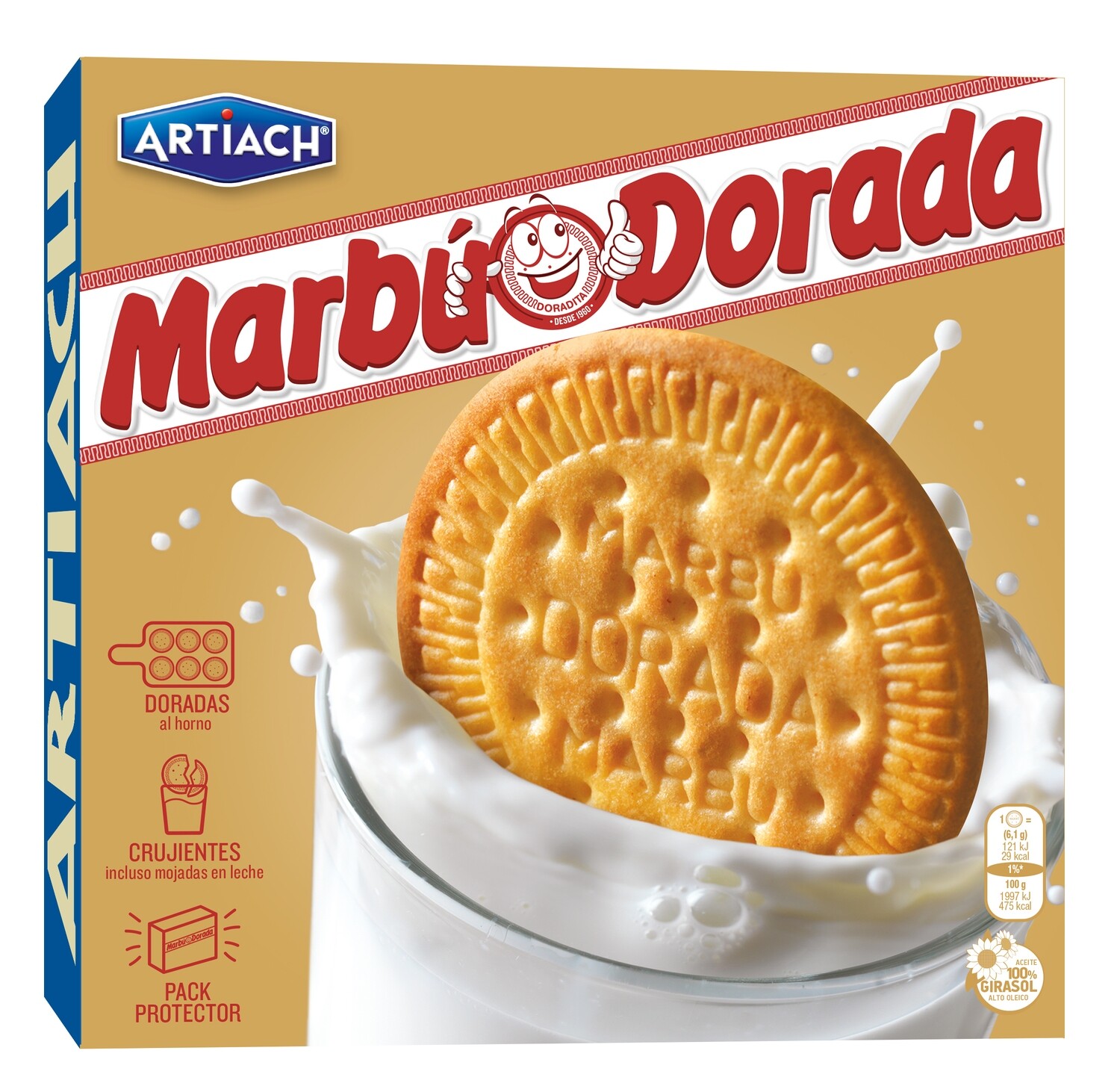 Galletas Marbú Dorada ARTIACH 600 g.