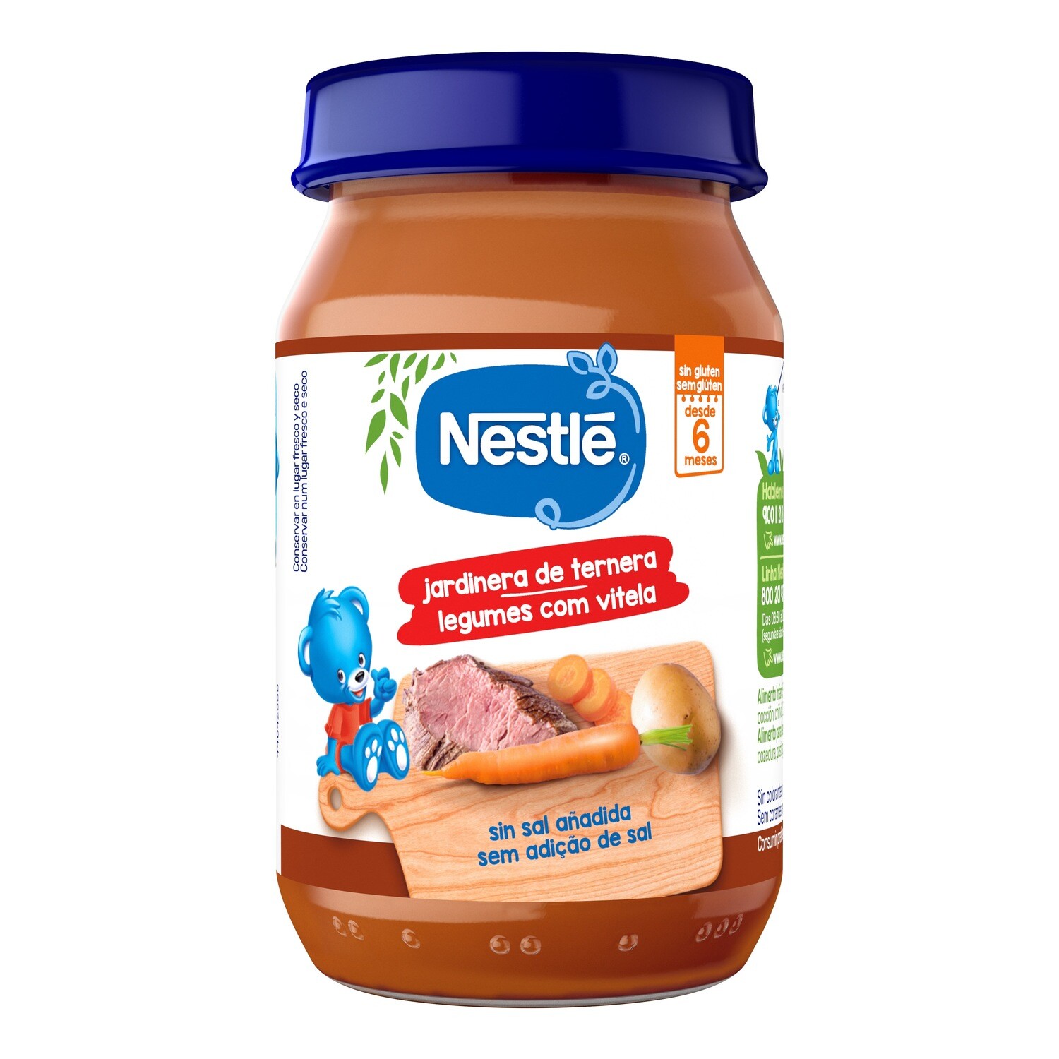 Potito de jardinera de ternera NESTLE 190 g.