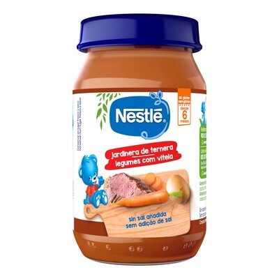 Potito de jardinera de ternera NESTLE 190 g.