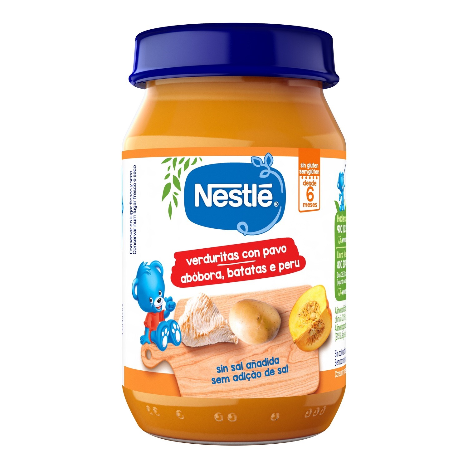 Potito de verduritas con pavo NESTLE 190 g.