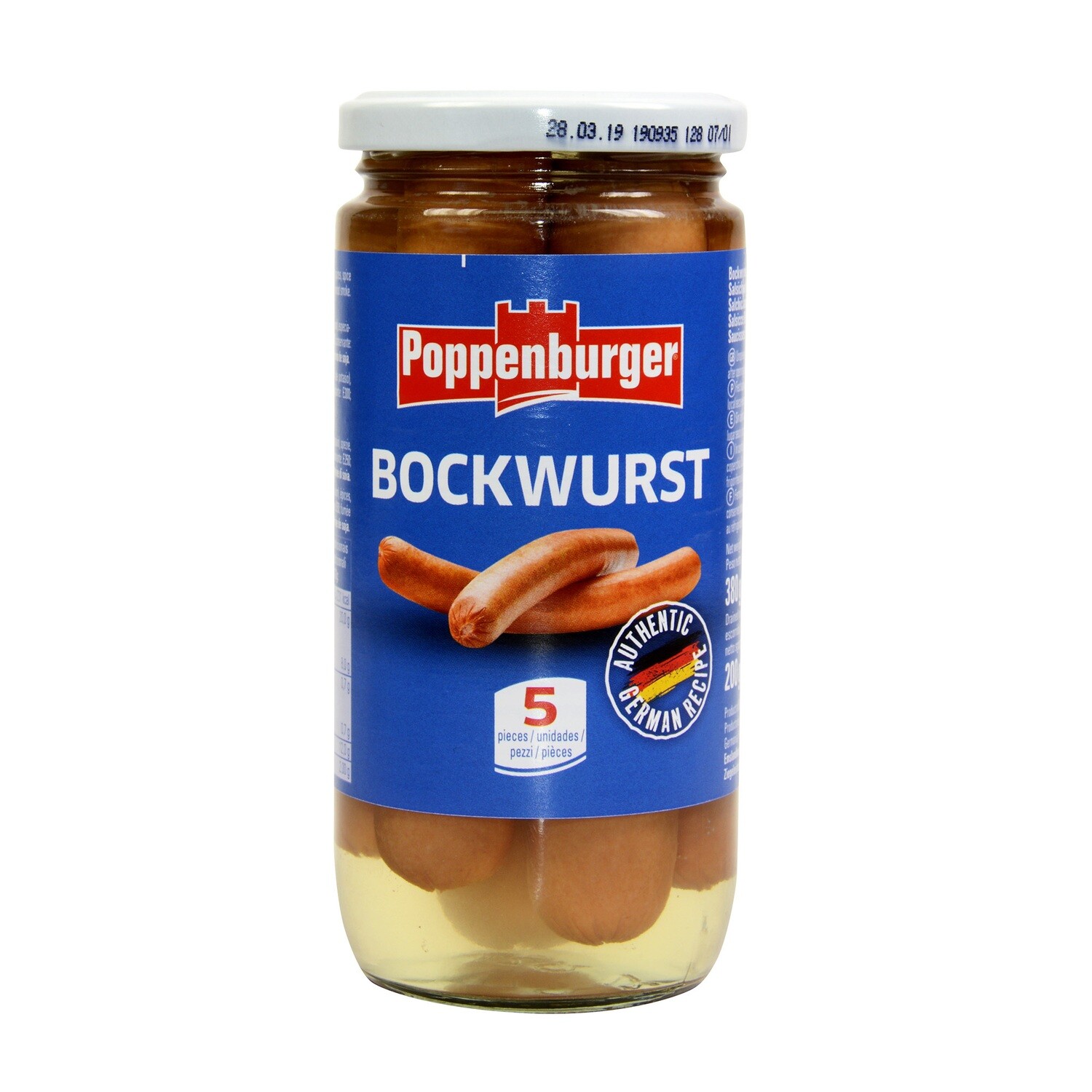 Salchichas bockwurst POPPENBURGER 375 g.