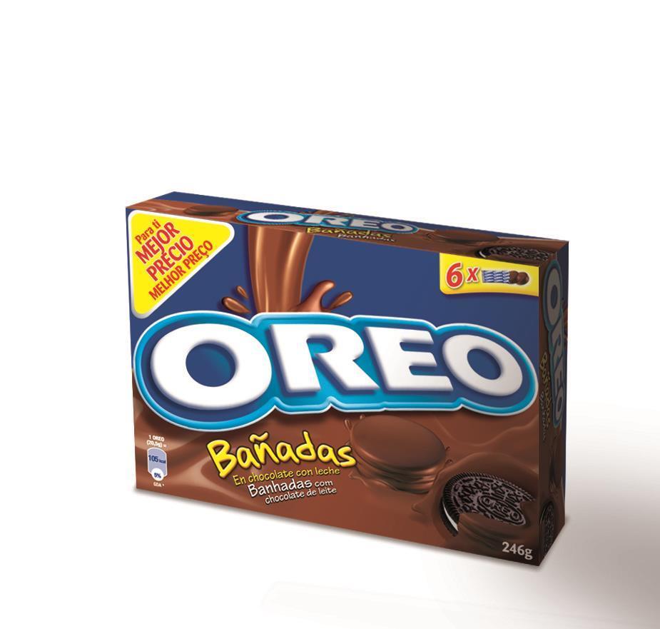 Oreo Bañadas en Chocolate con Leche 246 Gr