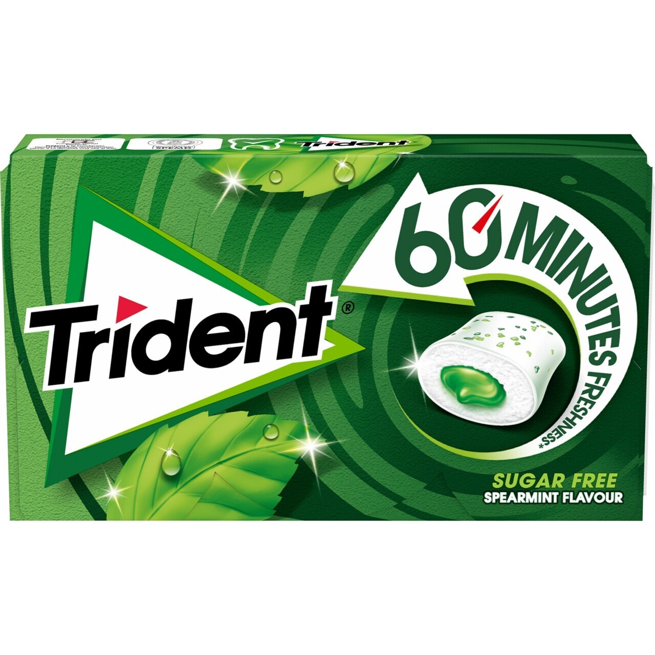 Chicles TRIDENT 60 minutes hierbabuena 22 g.