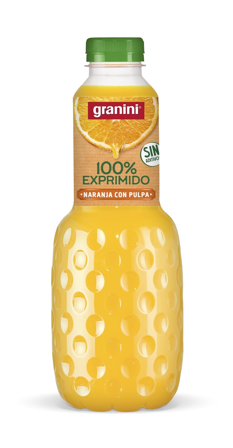 Zumo de naranja 100% exprimido con pulpa GRANINI 1 Lt.