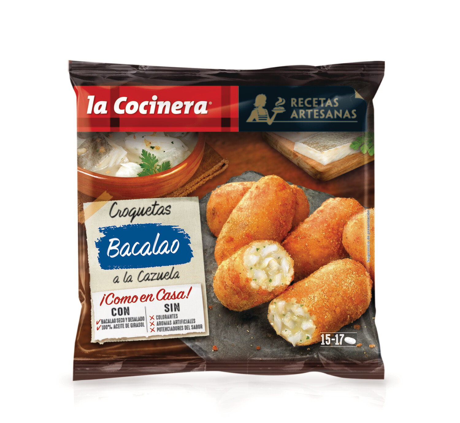 Croquetas de bacalao a la cazuela LA COCINERA 500 g.