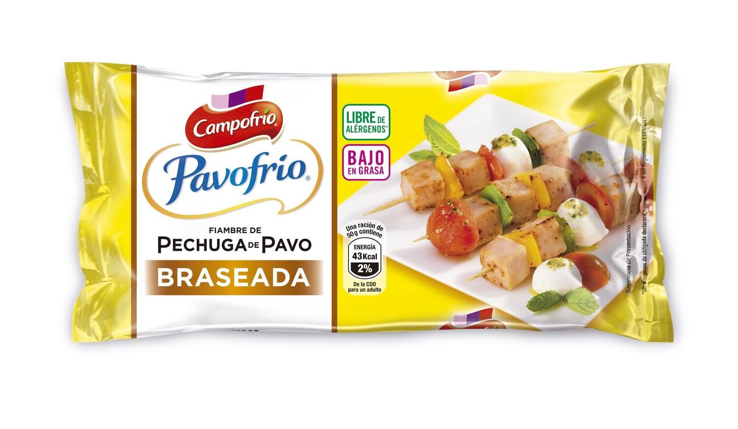 Pechuga de pavo braseada pavofrio CAMPOFRIO 340 g.