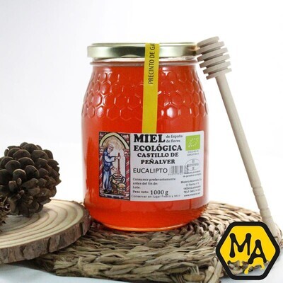 Miel ecológica eucalipto CASTILLO DE PEÑALVER 1000 g.