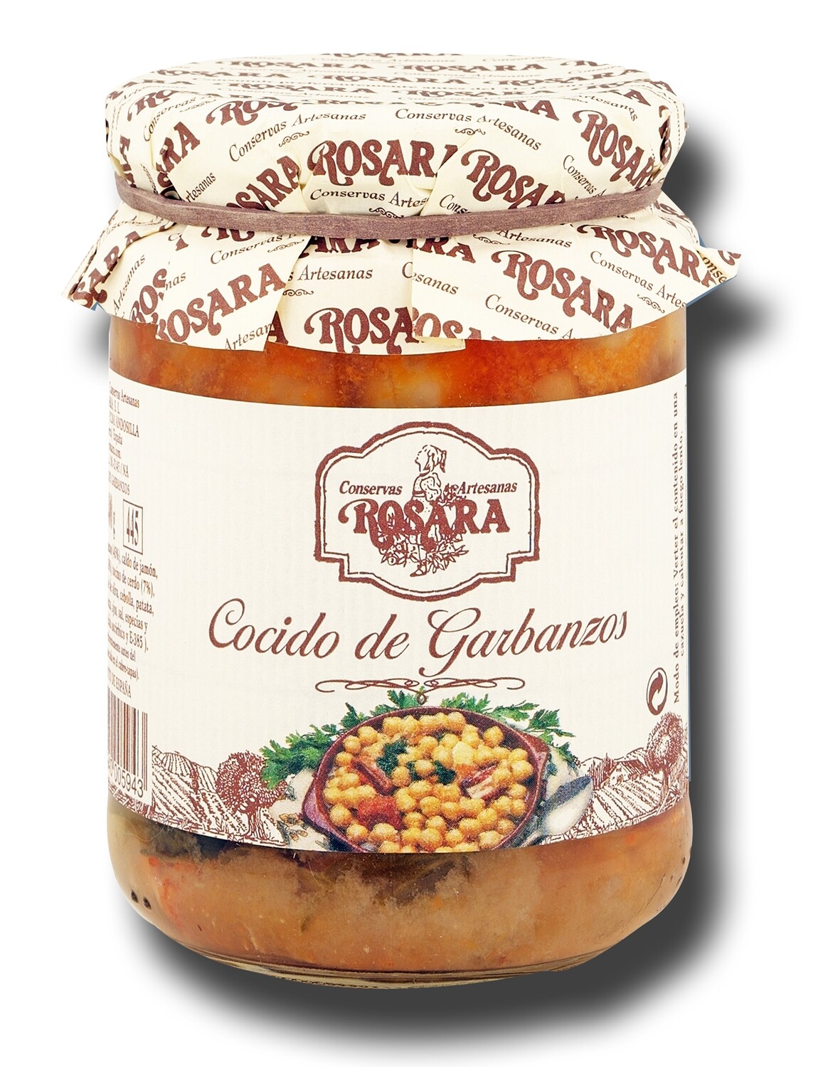 Cocido de garbanzos ROSARA 500 g.
