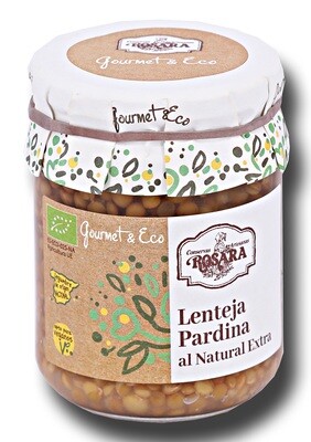 Lenteja pardina al natural extra ROSARA 390 g.