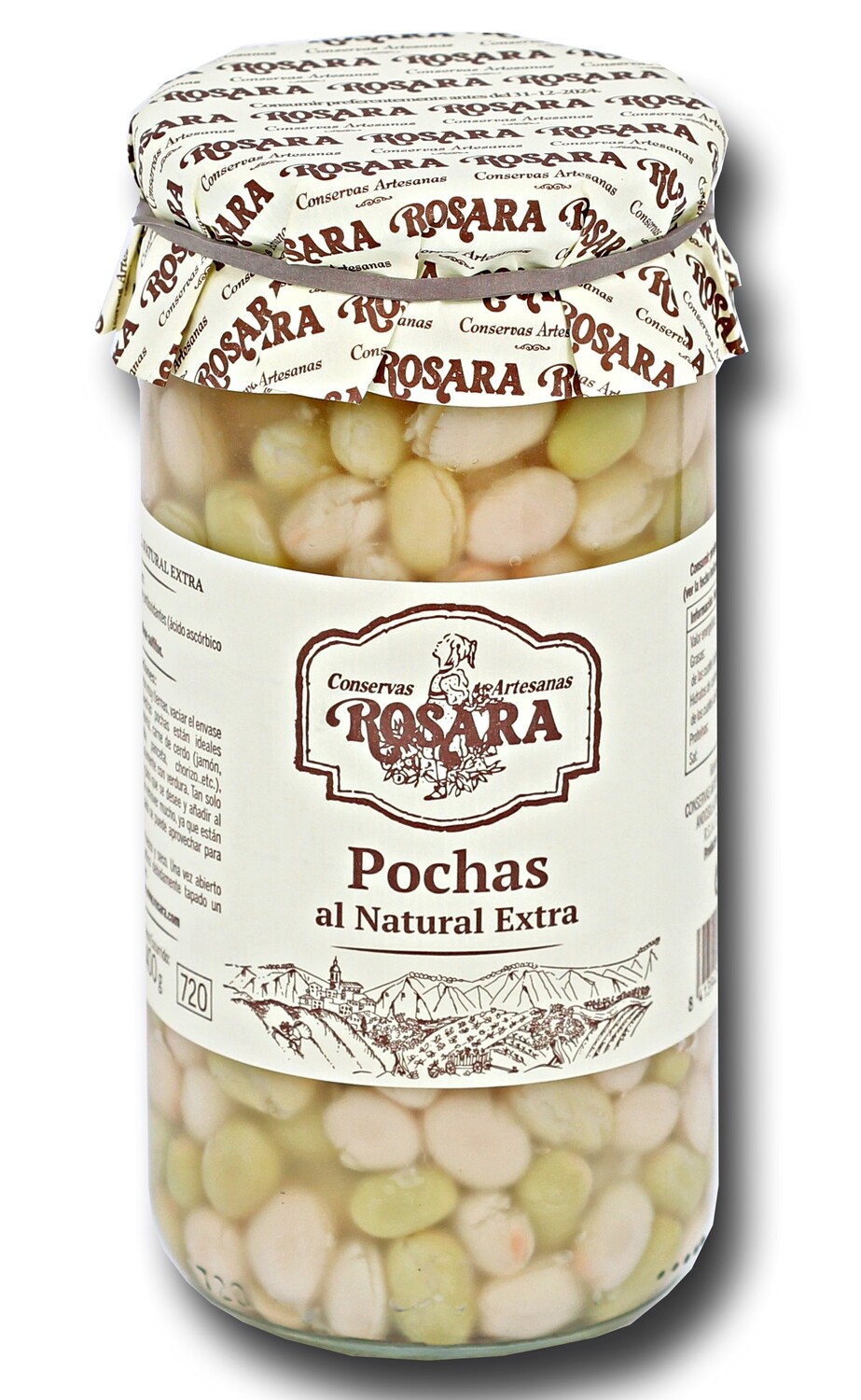 Pochas al natural extra ROSARA 660 g.