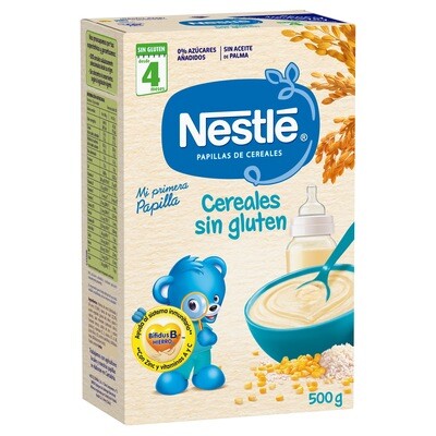 Mi primera papilla de cereales sin gluten 4 meses NESTLE 500 g.