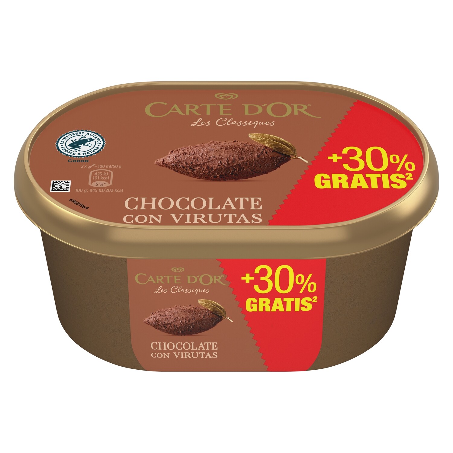 Helado chocolate CARTE D&#39;OR 500 g.