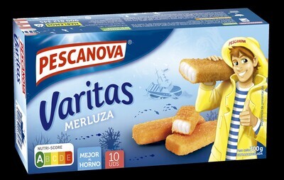 Varitas de Merluza Empanadas Pescanova 10 Uds