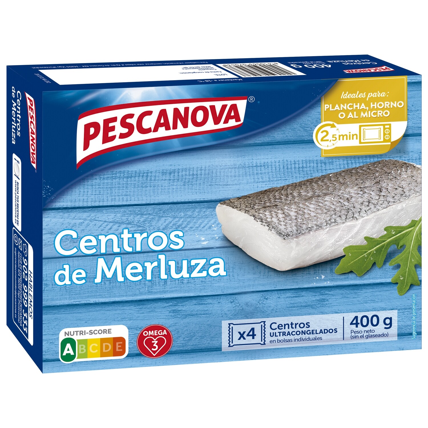 Centros de Merluza Pescanova 4 Uds