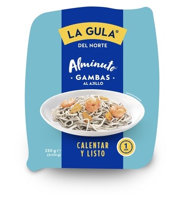 La Gula del Norte al Ajillo con Gambas 2 Raciones