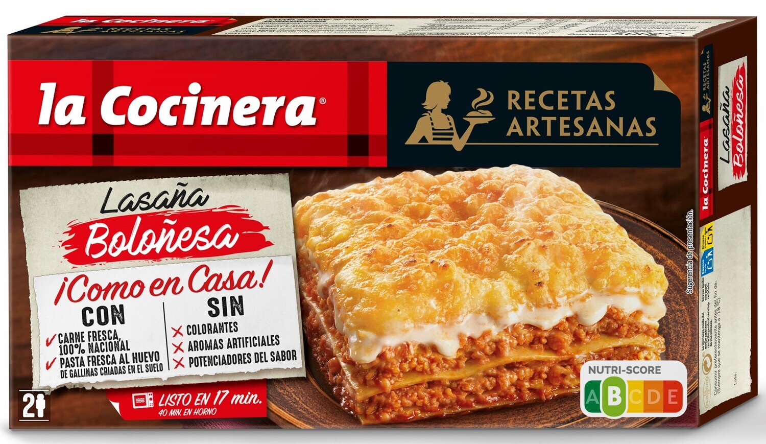 Lasaña boloñesa LA COCINERA.