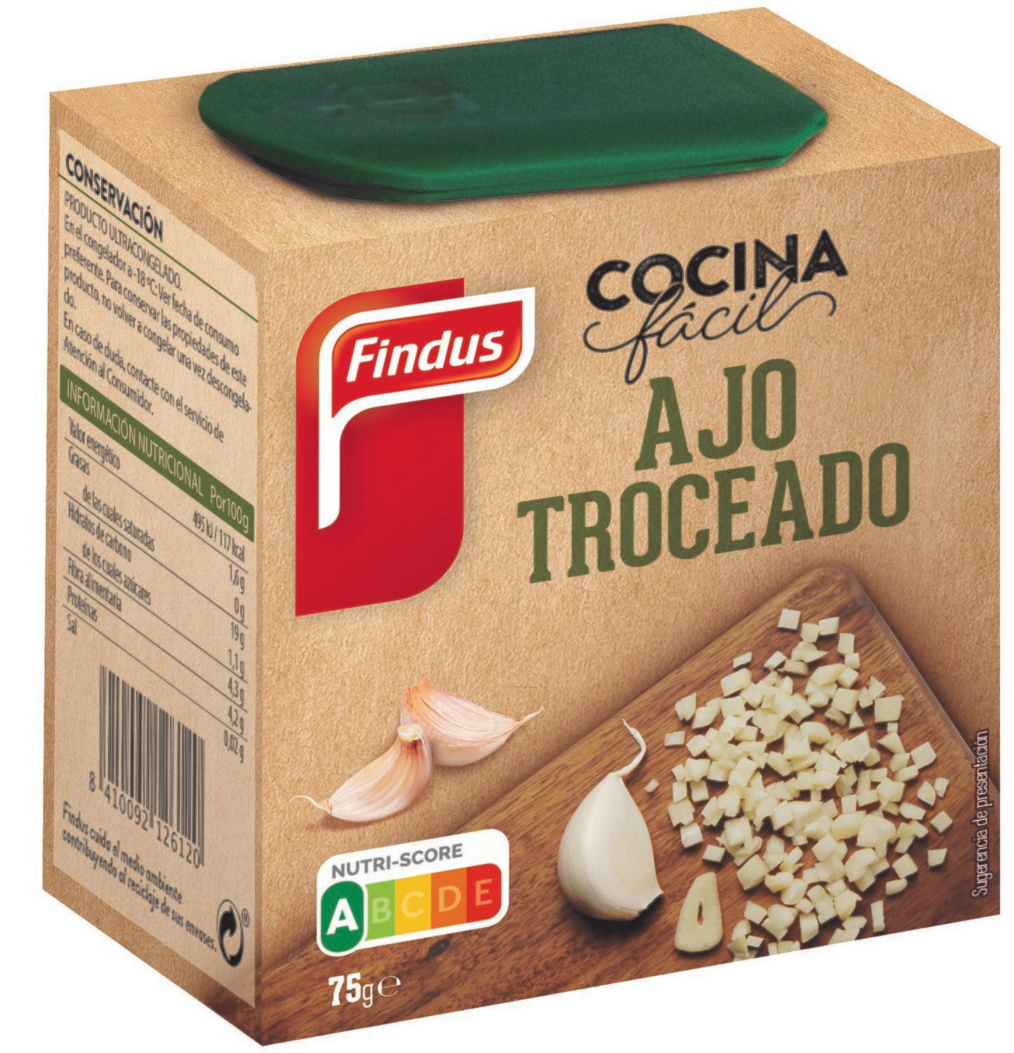 Ajo Troceado Findus 75 Gr