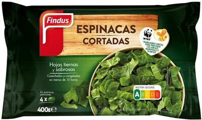 Espinacas Cortadas Findus 400 Gr