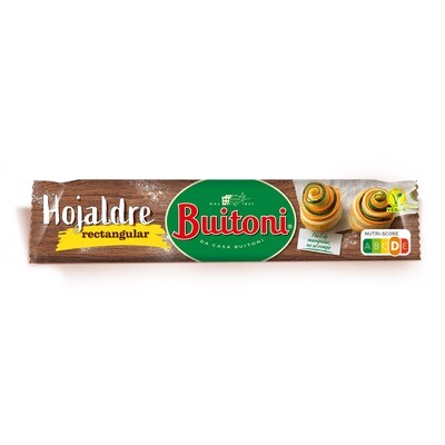 Masa de hojaldre rectangular BUITONI 230 g.