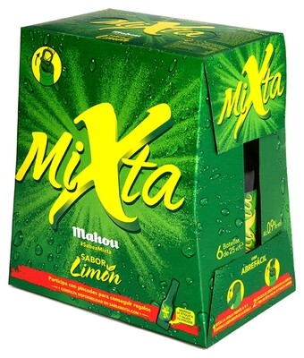 Botella la sandy mixta de MAHOU pack 6
