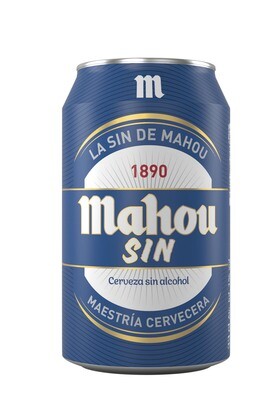 Lata laiker sin alcohol MAHOU 33 cl.