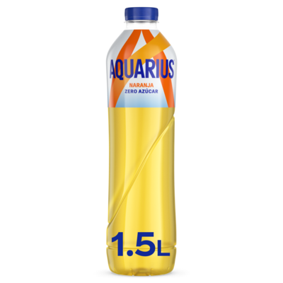 Botella de naranja zero azúcar AQUARIUS 1.5 litros