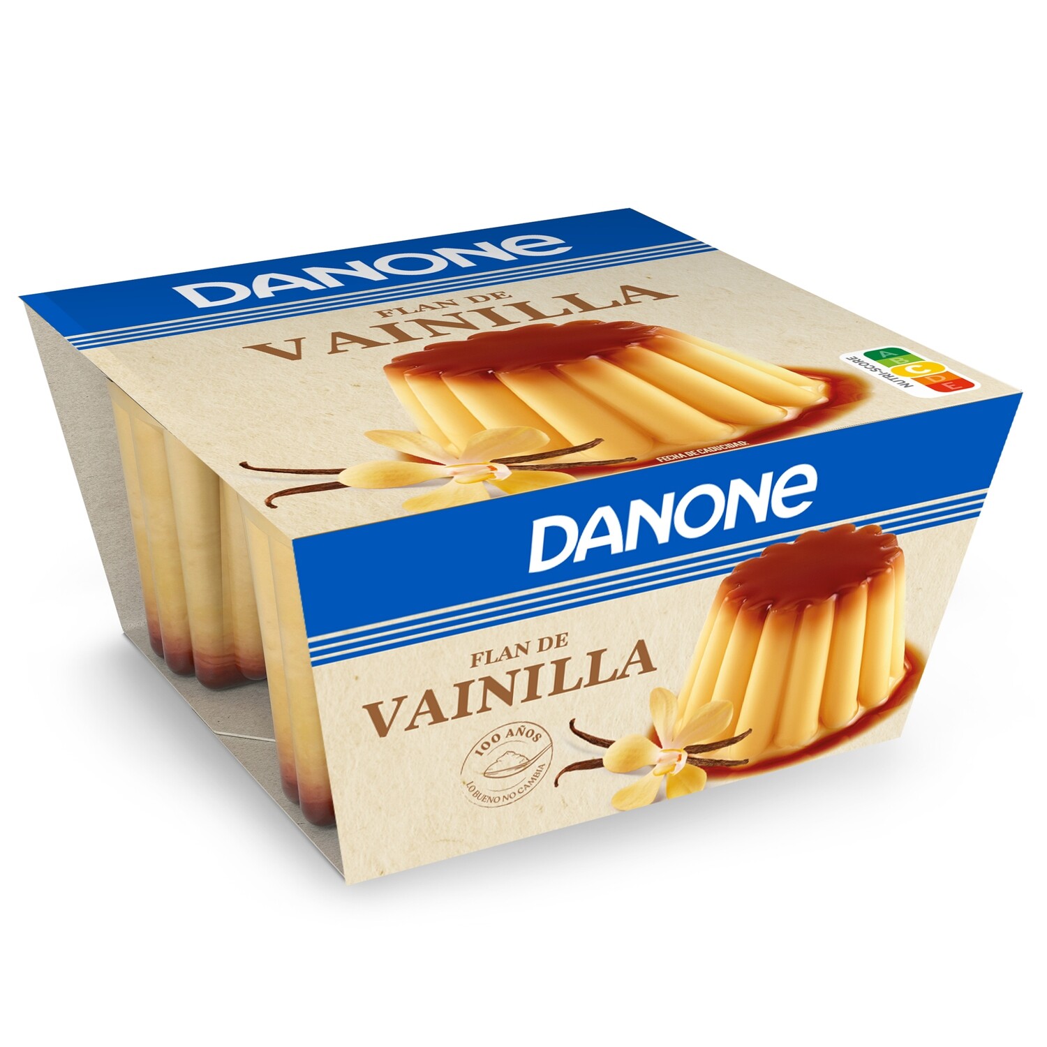 Flan sabor vainilla DANONE pack 4