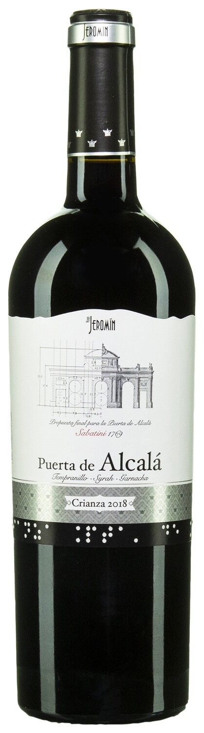 Vino tinto puerta de Alcalá crianza D.O.Madrid PUERTA DE ALCALÁ 75 cl.