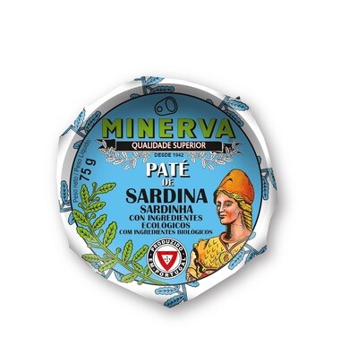 Paté de sardina bio MINERVA 75 g.