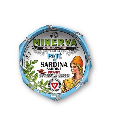 Paté de sardina picante bio MINERVA 75 g.