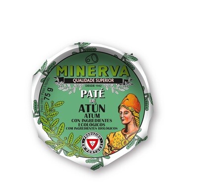 Paté de atún bio MINERVA 75 g.