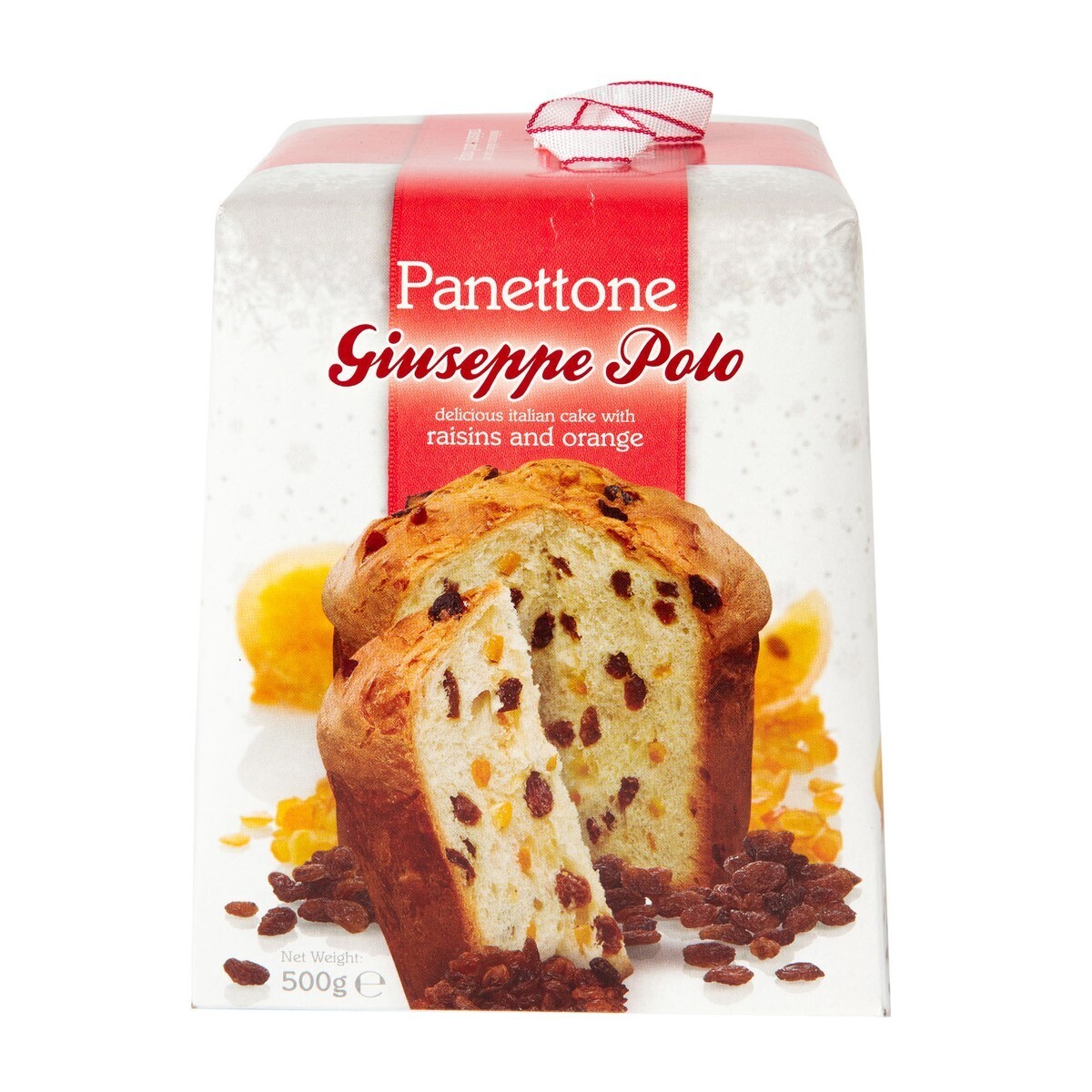 Panettone de pasas y naranja GIUSEPPE POLO 500 g.