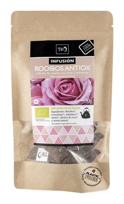 Infusión de rooibos con rosas y arándanos TÉ O 30 g.