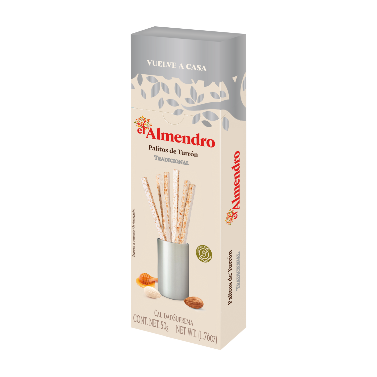 Palitos de turrón tradicional EL ALMENDRO 50 g.