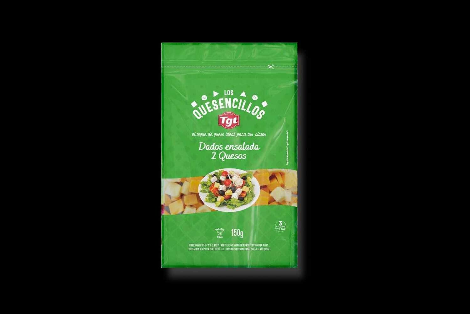 Dados ensalada 2 quesos T.G.T. 150 g.