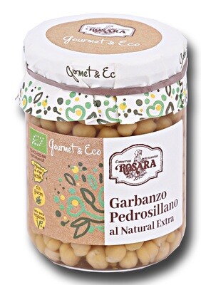 Garbanzo ecológico pedrosillano al natural extra ROSARA 390 g.