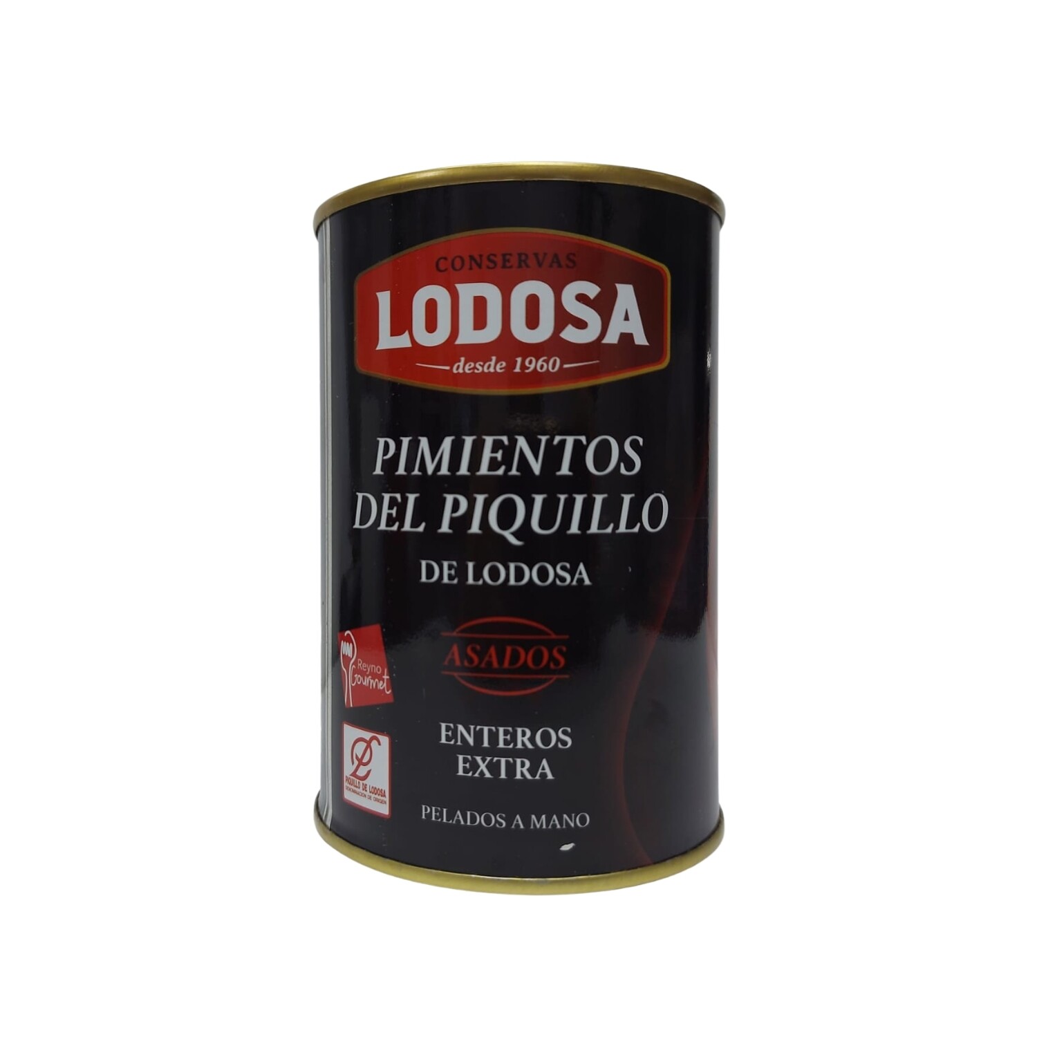 Pimientos de piquillo asados y pelados a mano de CONSERVAS LODOSA  400 g.