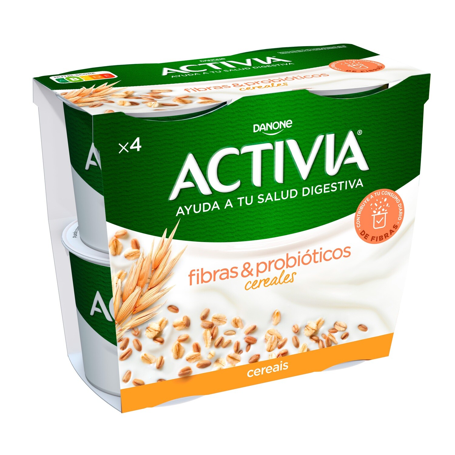 Yogurt activia cereales x4 DANONE