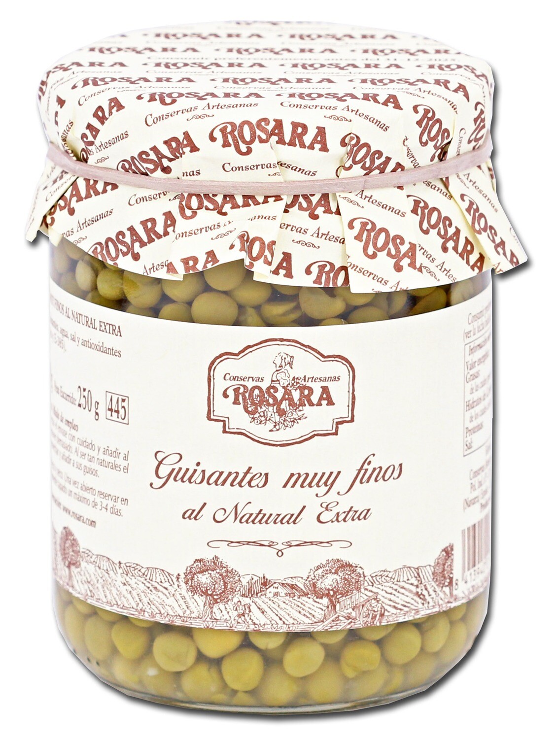 Guisantes muy finos ROSARA 445 ml.
